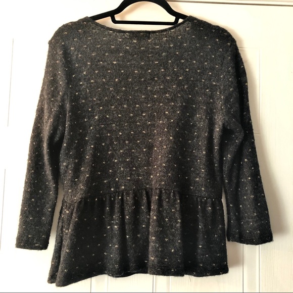 Peplum button up cardigan - Picture 3 of 7